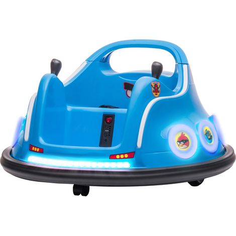 Coche de choque para niños de 12 V con mando a distancia de 2,4 G, parachoques eléctrico con música y luces, 1,5-3 km/h, coche eléctrico para niños con rotación de 360°, para niños de 3 a 5 años, azul (1/5)