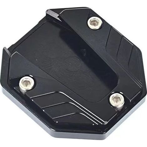 (Noir) Extension de béquille universelle, support de béquille latérale, accessoire moto en alliage d'aluminium Bi maxpower (1/4)