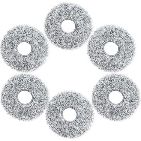6 für Dreame L10s Ultra Gen 2/L10s Pro Ultra Heat/X40 Ultra Complete /L40 Ultra/L10/L20 Enhanced Microfiber, weiche, waschbare und wiederverwendbare Tücher (1/5)