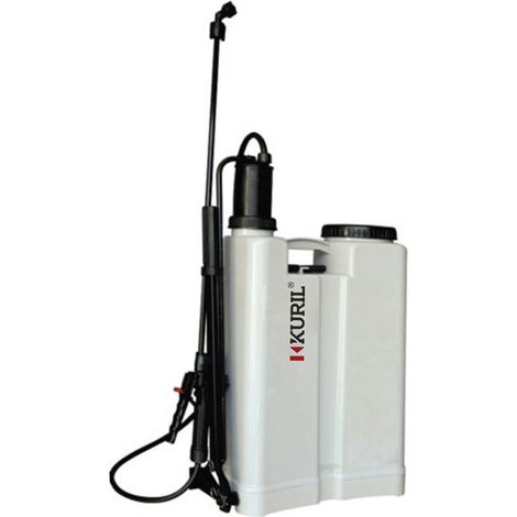 Pulverizador Kuril 16L Polietileno Bomba Pistón Presión 2-4 bar Kit Boquillas