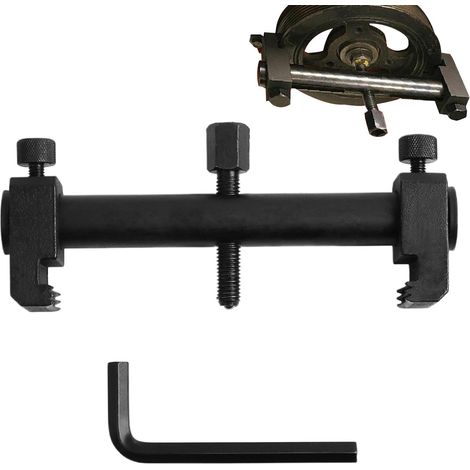 Outil pour enlever la poulie de moteur, outil pour retirer la poulie de courroie du moteur  Extracteur portable en acier pour poulies de moteur, enlèvement de courroie de vilebrequin réglable avec (1/5)