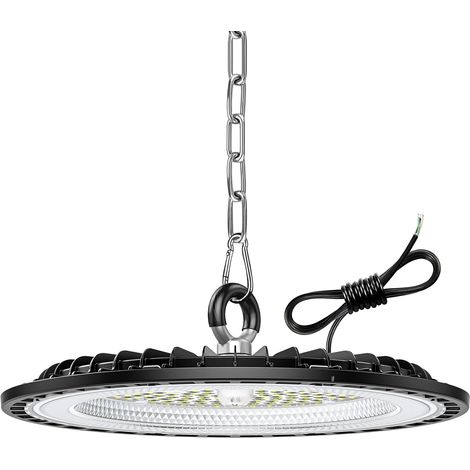 1 Pièce 100W Eclairage LED Garage, 15000LM Plafonnier Garage, 6000K Cool White Projecteur LED Extérieur, IP65 Waterproof UFO Lampe Atelier pour Factories, Warehouse, Workshop (1/5)