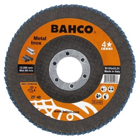 DISCO FLEXIBLE ZIRCONIA 125 P80 - BAHCO