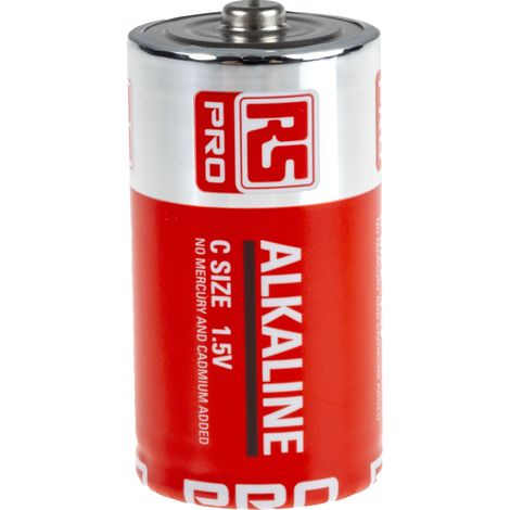 Piles C 1.5V Alcaline RS PRO ( Prix pour Paquet de 15 ) (1/2)