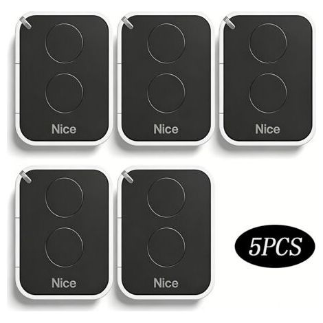 Elle – Pack de 5 télécommandes NICE Era-One ON2E – 2 canaux – Fréquence 433.92 MHz – Portée jusqu’à 200 mètres – Compatible motorisations NICE (1/5)
