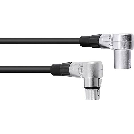 Omnitronic 30220632 XLR Câble de liaison [1x XLR mâle 3 pôles - 1x XLR femelle 3 pôles] 3.00 m noir
