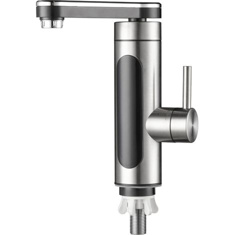 Robinet électrique avec chauffe-eau instantané 220V, robinet chauffant électrique Affichage de la température LCD Rotation de mélange à 360º (1/5)