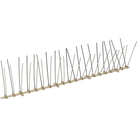 vidaXL Set de 4 hileras de pinchos contra pájaros y palomas 20 uds 10m (1/2)