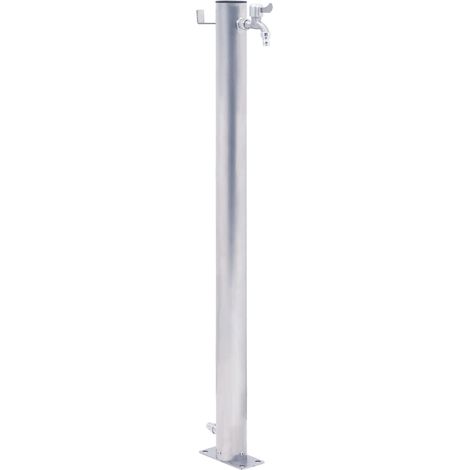 vidaXL Colonna d'Acqua da Giardino 40 cm Acciaio Inox Rotonda