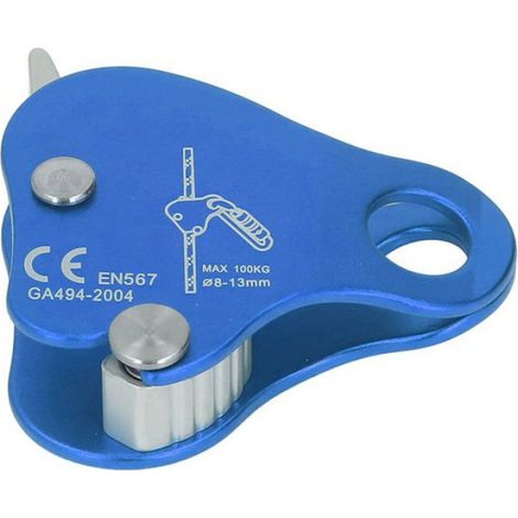pince de freinage automatique Pince de serrage pour corde d'escalade Bouchon de corde sport d'escalade Bleu (1/5)