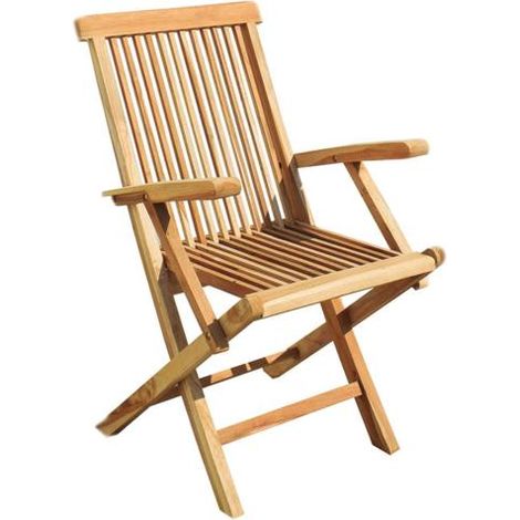 Juego 2 sillas jardín plegable con brazos Colonial II - talla