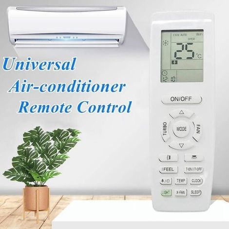 Télécommande Climatiseur - YAP1F - Chauffage Et Refroidissement - Alimentation 2 Piles AA - ABS - Blanc - 1 Pièce (1/5)