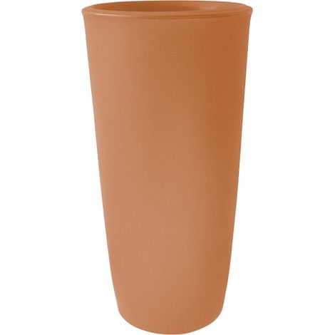 Vaso alto e tondo "Dafne" in plastica da esterno per piante e fiori -119 cm / Bronzo (1/4)