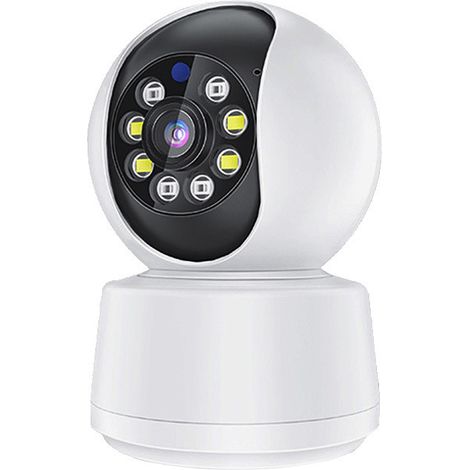 Caméra de Surveillance Intérieure WiFi Towell, Caméra IP Rotative PTZ HD 1080P, Vision Nocturne IR 10 m, Détection de Mouvement, Audio Bidirectionnel, Zoom Numérique 10X, Stockage Cloud et Carte SD (1/2)