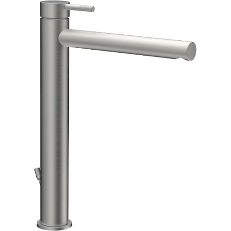 Mitigeur de lavabo allongé Steel Looking avec vidage automatique Paffoni, série Jolly JL085ST Steel looking (1/2)
