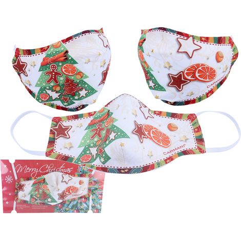 Schutzmaske, Weihnachtsdekorationsmuster, Weihnachtsmanngeschenk (1/2)
