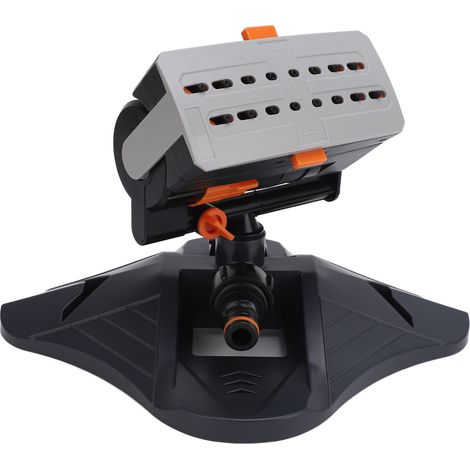 Arroseur de pelouse à 16 trous, oscillation automatique, arrosage de jardin avec 4 modes de pulvérisation, système d'irrigation à débit réglable pour terrasse. (1/5)