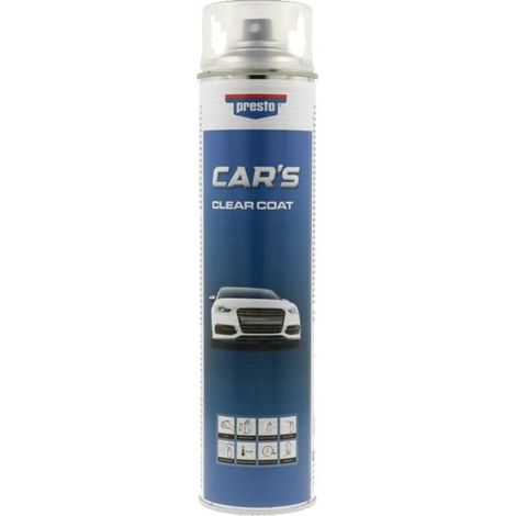 Vernis - Brillant - Transparent - Pour carrosserie - Auto/Moto - Car's - 600ml