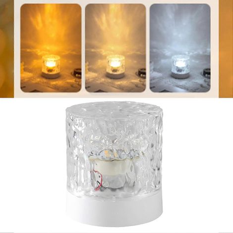 Veilleuse effet vague, lampe LED dynamique à 360°, faible consommation, 3 couleurs, à brancher, rotative, idéale pour le salon. (1/5)