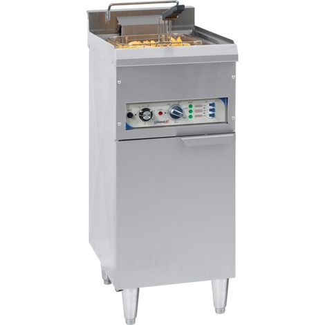 Friggitrice elettrica Casselin 16l acciaio inox timer termostato
