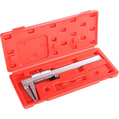 GARRYFIZH Pied à coulisse à rainure intérieure, vernier, précision de 0,02 mm, acier au carbone, pour instruments de mesure.