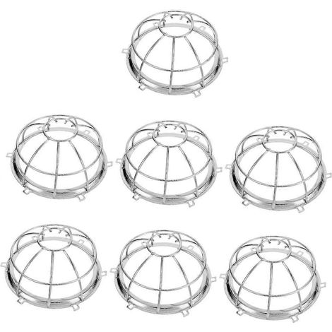 Ensemble de 7 pièces d'équipement de sécurité incendie pour détecteur de fumée cage de protection installation au plafond et au mur. (1/5)