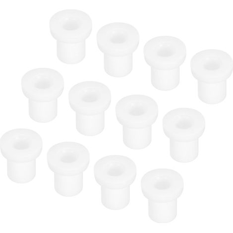 30Pcs Passe-Câble En Caoutchouc En Forme De T Dia 4mm ID 2mm H 6.5mm Blanc Joint De Protection Passe-Câbles Souple Pour Tuyau De Câble (1/5)