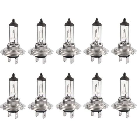 10 Stück 12V H7 55W LED-Halogenlampen, langlebige warmweiße Lampen für Fern-/Abblendlicht von Autos