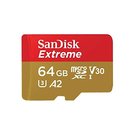 FOR SANDISK 64GB Extreme microSD Card + Adapter, Up to 170MB/s Read Speeds (1/5)