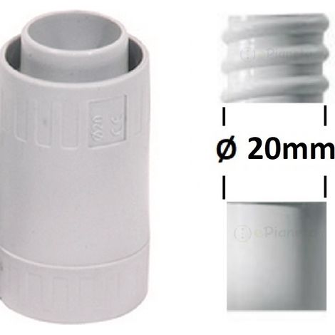 5 Pezzi - Raccordo Dritto Tubo/Guaina IP65 Pari Ø20 - FAEG