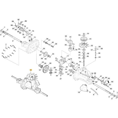 LXHT20-Getriebe für ORIGINAL STIGA XE966HD PRO1066H Rasentraktor