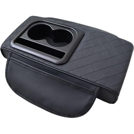 Coussin d'accoudoir de voiture - Tapis de console rembourré - Support de tasse de voiture - Support ergonomique pour les conducteurs - Accessoire de voiture pour équipement intérieur du véhicule (1/5)
