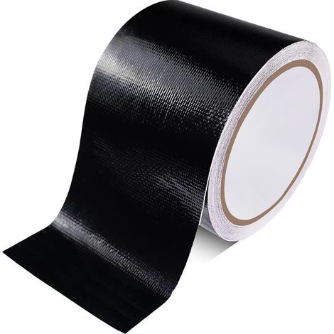 Scotch Réparation Auvent Ruban de Réparation Étanche Toile Tissu Autocollant Kit de Réparation pour Tente, Bâches, Housses de Bateau, Voile, Matelas Pneumatiques, Noir (1/5)