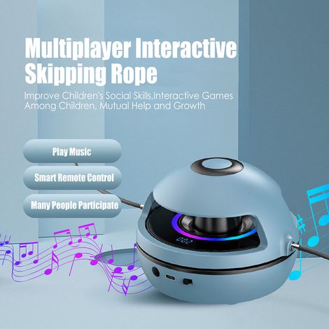 Jump Rope Electric Skipping Ropes Jumping Rope Adjustable 1-10 Speed Level Remote Control Jump Rope for Kids Adults (1/5)
