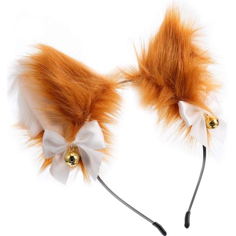 Headband Oreilles De Renard - Fourrure Synthétique Douce - Pour Cosplay Fête Costume - Taille Unique - 1 Pièce (1/5)