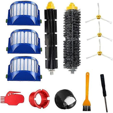 Pièces de rechange pour iRobot Roomba série 600 (610, 620, 630, 650, 660, 680) : accessoires, filtres, brosses, roulette avant