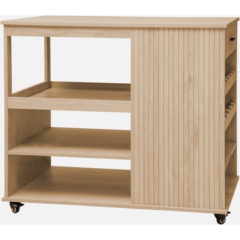 Carro de cocina con soporte para botellas, 5 estantes (1/5)