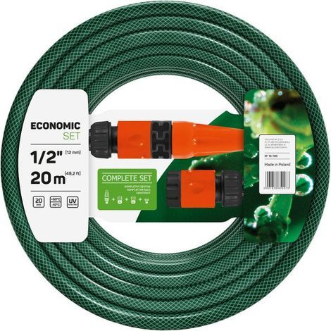 Cellfast – Tuyau d'arrosage renforcé 1/2" 20m – 3 couches anti-torsion – Pression d'éclatement 30 bars – Pour irrigation de jardin (1/4)