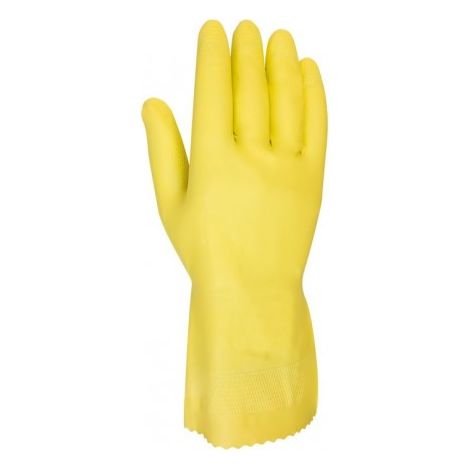 Guante  Domestico  M8 Natural Flocado  621Y Latex Amarillo  Juba