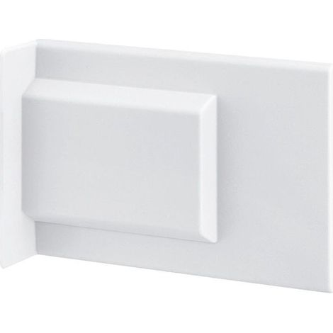 funda embellecedora forte xl. plástico. para colgador de muebles acabado gris (1/2)