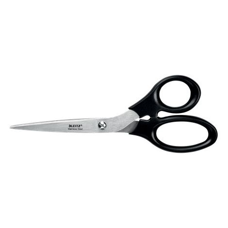 Leitz Stainless Steel Scissors 200mm on Plastic-Free Hanging Card