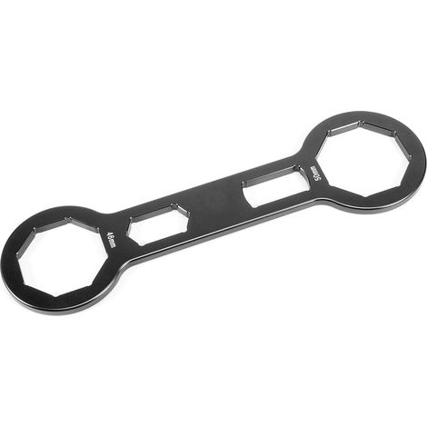 Clé à douille pour bouchon de fourche 1,8 po/2 po, pour amortisseurs avant, démonte-charge et réparation, compatible avec CRF250R, CRF450R et CRF450X (noir) (1/5)