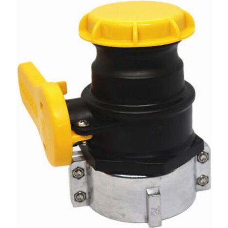 [JAMAIS UTILISÉ] Adaptateur de réservoir IBC 75mm DN50 Vanne à papillons de vidange Raccords de vidange pour carburant à huile, vanne de tonne (1/4)