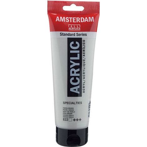Peinture Acrylique en tube - Vert de perle - 822 - Amsterdam - 250ml (1/2)