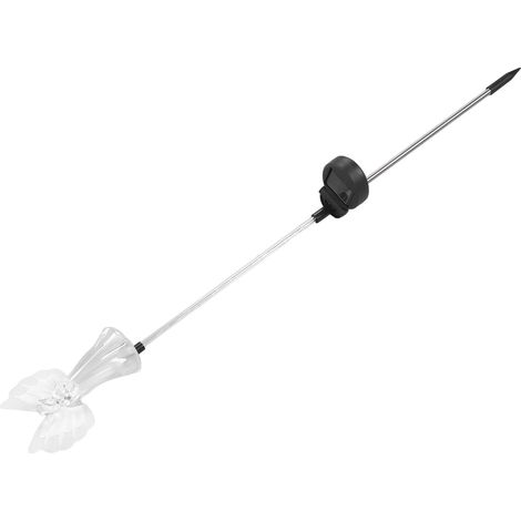 Lampe solaire ange à éclairage coloré en acier inoxydable PP, à insérer au sol, pour jardin décoratif. (1/5)