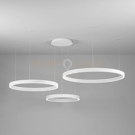 CRISEIDE SS/3D - LAMPADARIO A SOSPENSIONE 3 LUCI BIANCO A LED 3000K 6700LM 125W(35W+40W+50W) DIMMERABILE