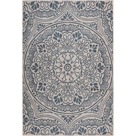 Maison Exclusive - Outdoor-Teppich Flachgewebe 160x230 cm Blaues (1/5)
