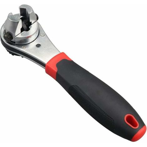 Clé à douille à cliquet réglable de 20,3 cm, outil de performance à double tête flexible, capacité de cliquet de 0,3 à 2,2 cm, (1/5)