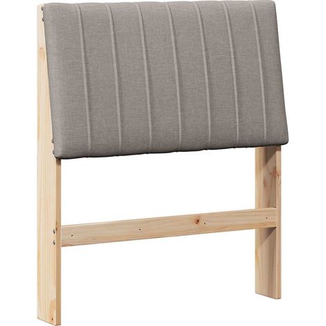 Maison Exclusive - Gepolstertes Kopfteil Taupe 75 cm Massives Kie