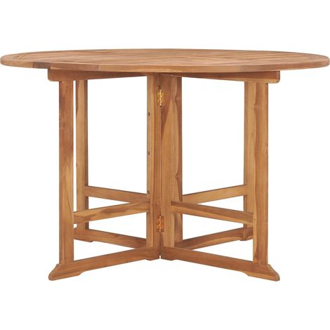 Maison Exclusive - Garten-Esstisch Klappbar Ø110x75 cm Massivholz